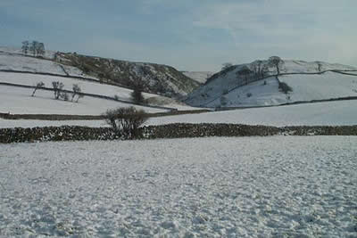Looking back from Stanshope to Hall Dale