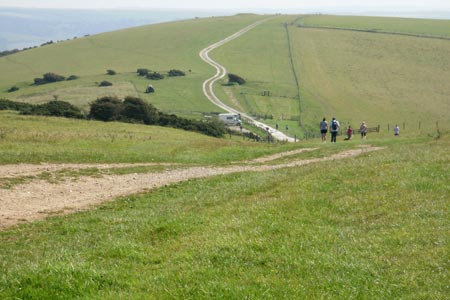 South Downs Way between Firle Beacon & Bostal Hill