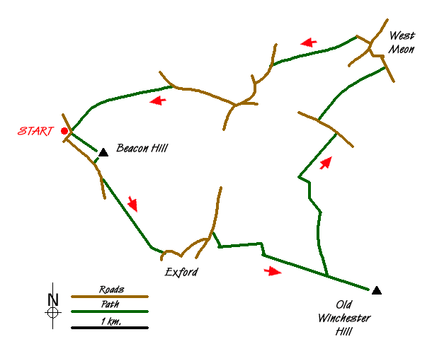 Walk 1034 Route Map