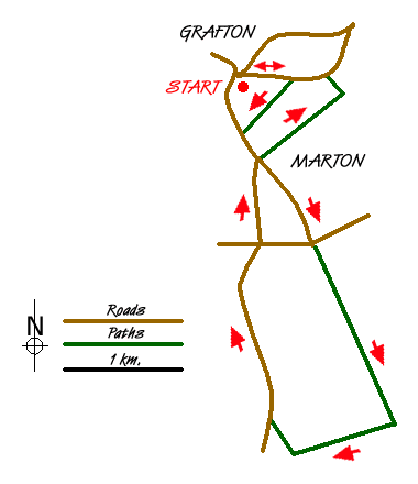 Route Map - The Marton-cum-Grafton Eight Walk