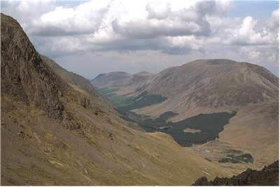 Ennerdale seen from the flanks of Great Gable