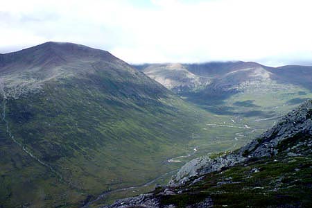The Lairig Ghru view to the north