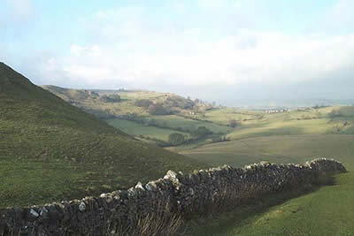 View northeast to Hartington from Wetton Hill