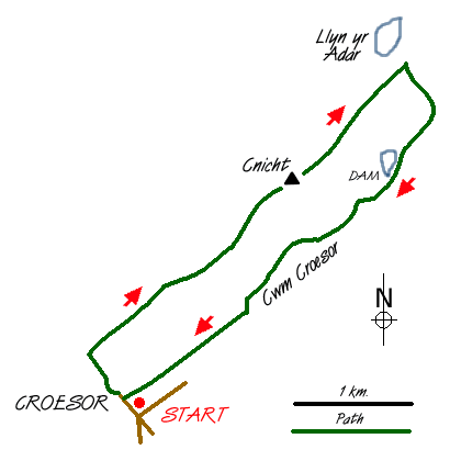 Route Map - Cnicht Walk