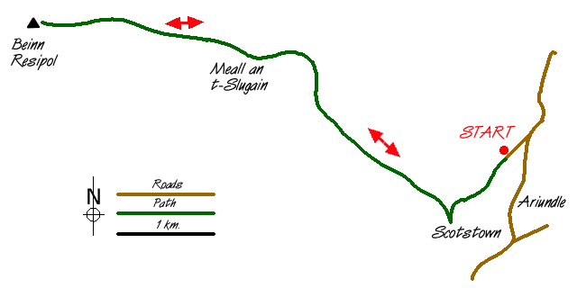 Walk 1161 Route Map