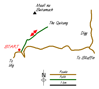 Route Map - The Quirang Walk