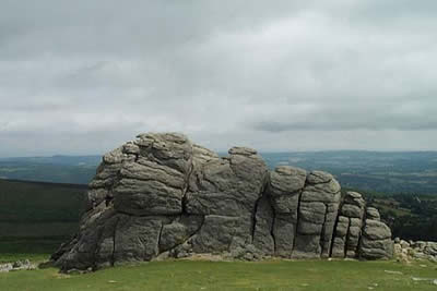 Haytor Rocks consists of two large granite outcrops