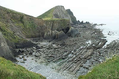 Blagdon Cliff south of Hartland Point