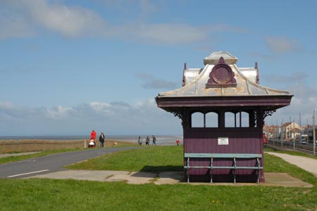 Shelter on the seafront, North Shore, Blckpool