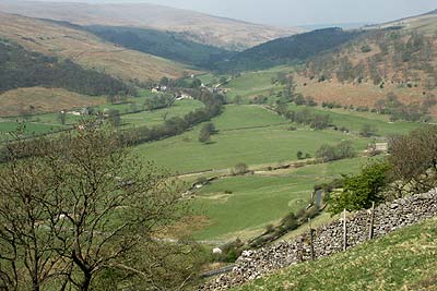 Path Buckden Pike offers views into Upper Wharfedale
