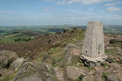 Trig point on the Roaches does not mark a summit