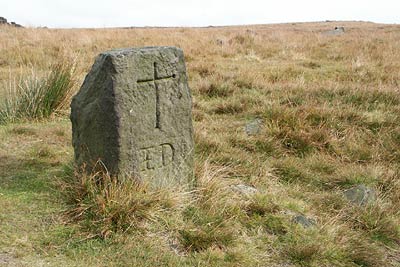 'Te Deum' stone between Withens Gate & Withen Clough Reservoir