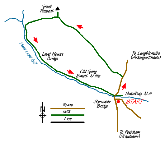 Walk 1252 Route Map