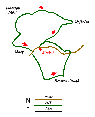 Route Map - Abney Circular Walk