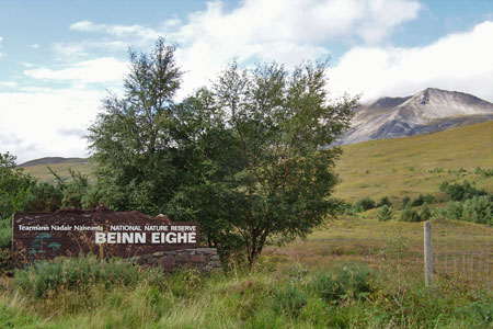 Beinn Eighe Nature Reserve boundary near Kinlochewe