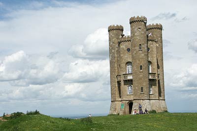 Broadway Tower on second highest point in Cotswolds