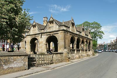 The celebrated stone built Market Hall in Chipping Campden