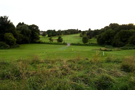 View crossing golf course near Broadsands