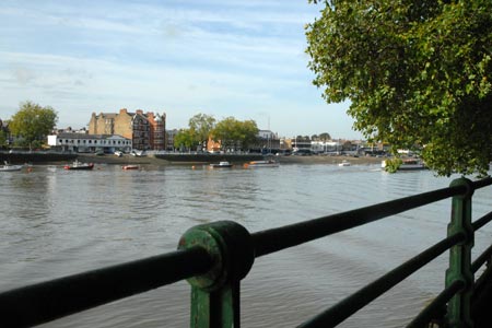 The Thames - looking upstream from Putney Bridge