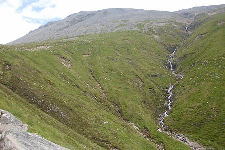 View to Red Burn on the way up to the Half Way Lochan