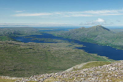 Loch Maree & coast from the summit of Meall a' Ghiubhais