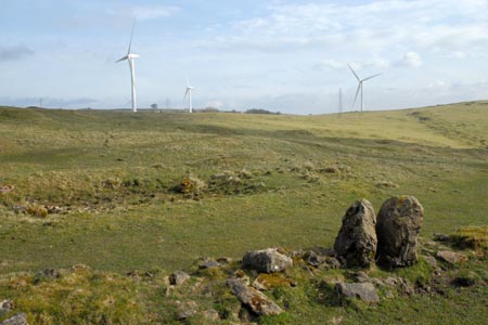 The wind farm on Carsington Pasture