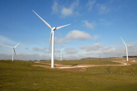 Wind farm on Carsington Pasture