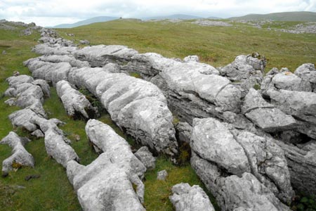 Fell End Clouds - interesting limestone shapes