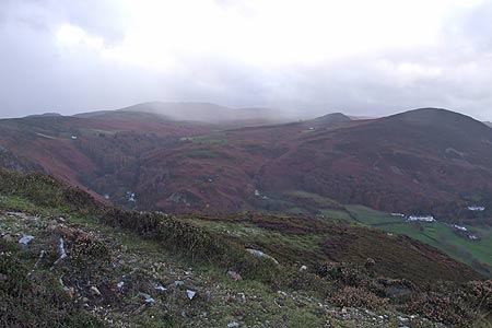 The Distant Slopes of The Carneddau from Alltwen