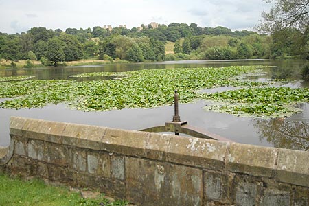 Hardwick Hall - view over Great Pond to the Hall