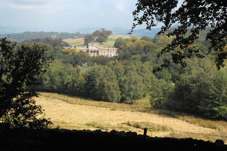 Lyme Hall from the Gritstone Trail