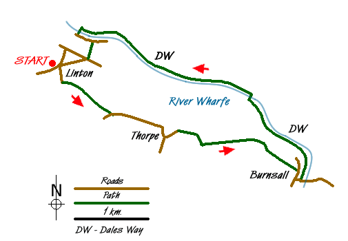 Walk 1407 Route Map