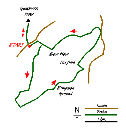 Route Map - Astley's Plantation & Simpson's Ground Walk