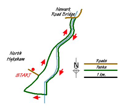 Walk 1438 Route Map