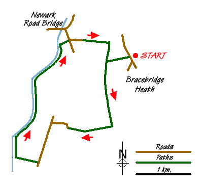 Route Map - Lincoln Edge Walk