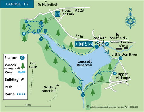Route Map - Langsett Reservoir Walk