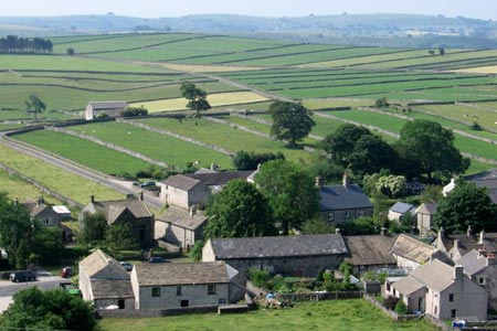 Litton - east end of village from Litton Edge

