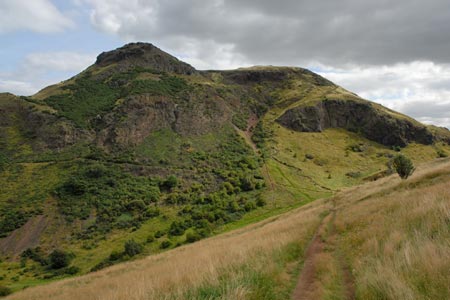 Edinburgh - view of Arthurs Seat from Salisbury Crags
