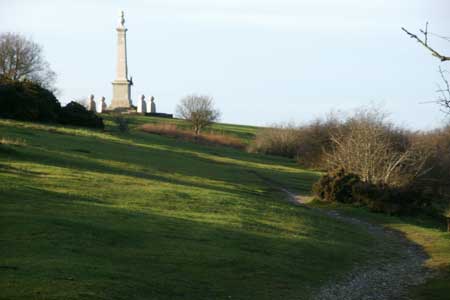 Approaching the top of Coombe Hill