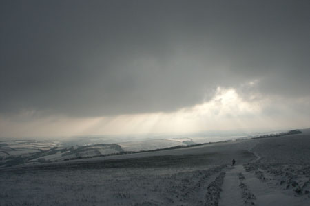 Dramatic skies over Dunkery Beacon