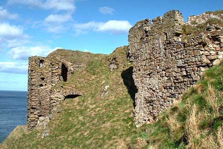 Findlater Castle, between Sandend and Cullen
