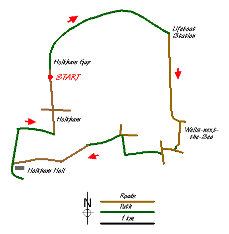 Walk 1908 Route Map