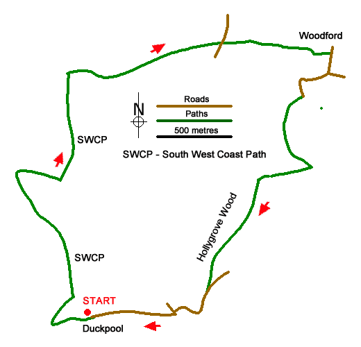 Walk 1996 Route Map
