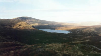 Loch Skene seen from the slopes of White Coomb