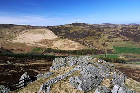 View north-east from the summit of Housey Crags, Northumberland
