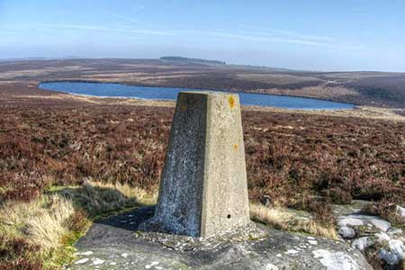 Trig point on Darden Pike, Northumberland