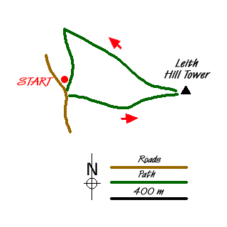 Route Map - Leith Hill circular Walk