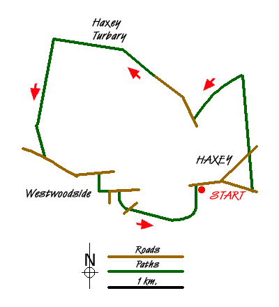 Route Map - Haxey, Westwoodside & the Turbary Walk