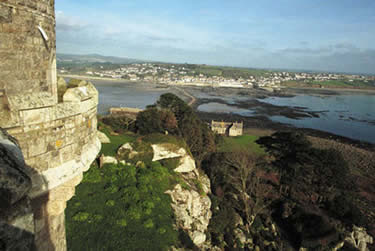 Looking towards Marazion from St Michael's Mount