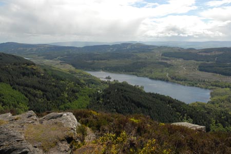 Loch Achray from the summit of Ben A'an